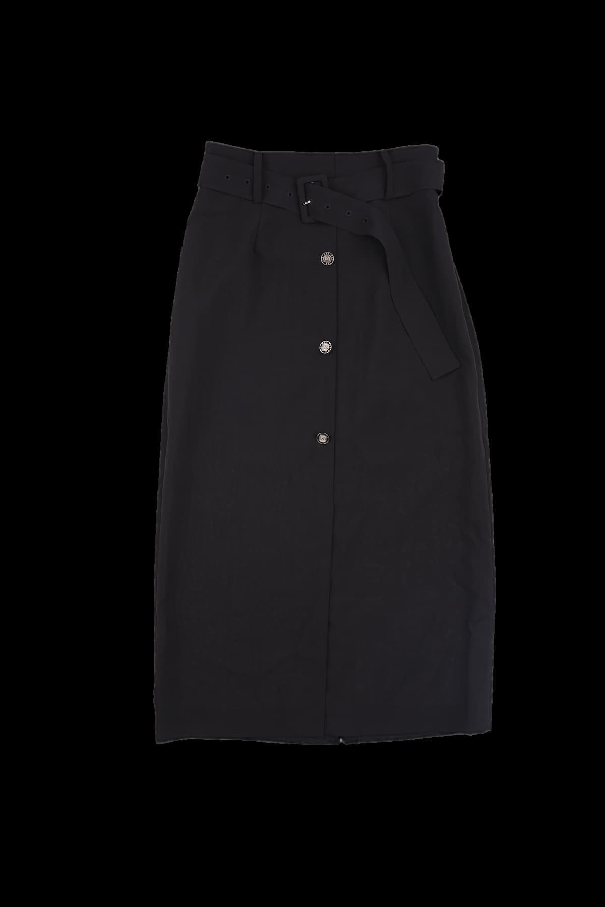 벨티드 H라인 스커트