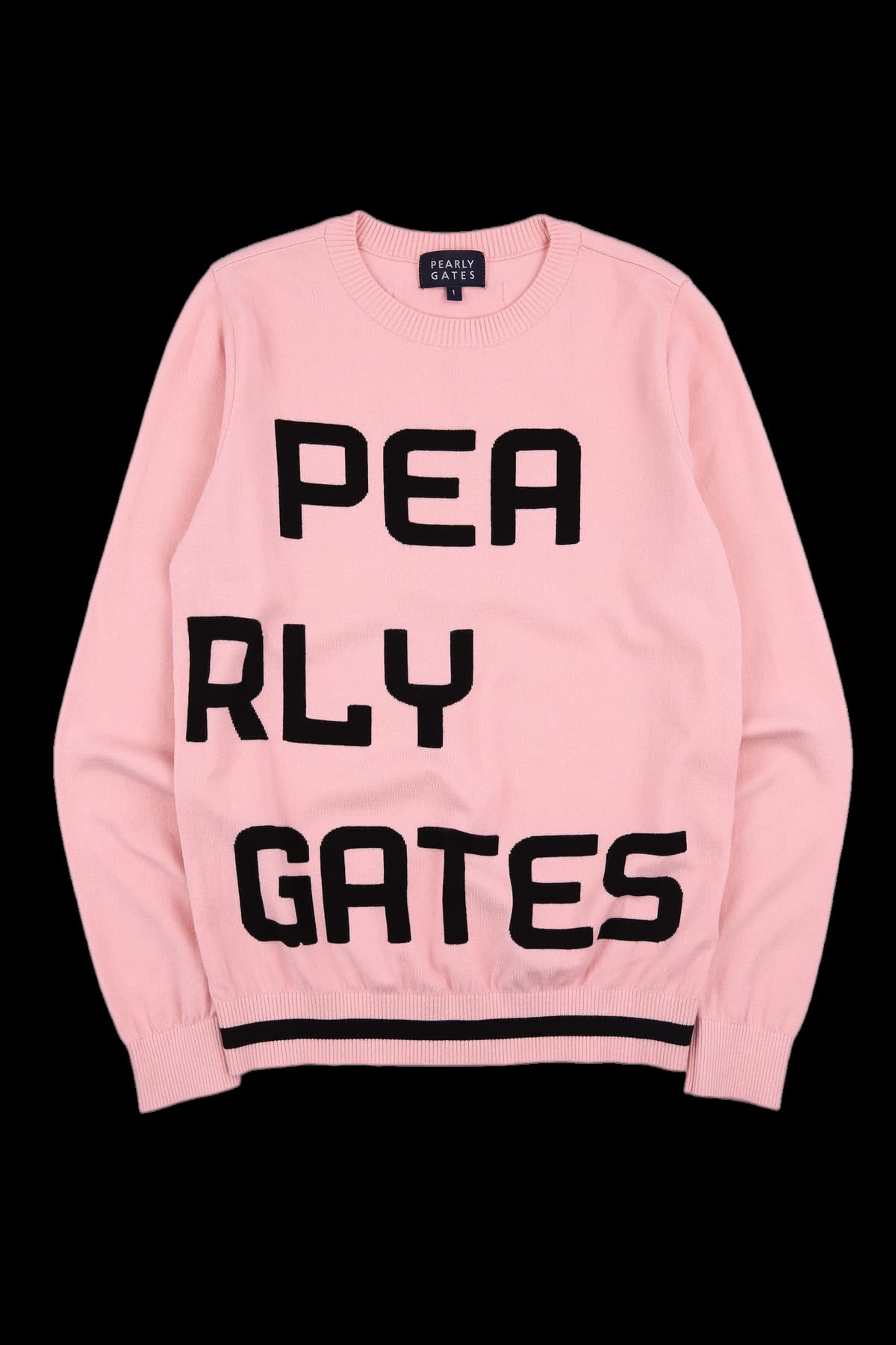 로고 라운드 니트