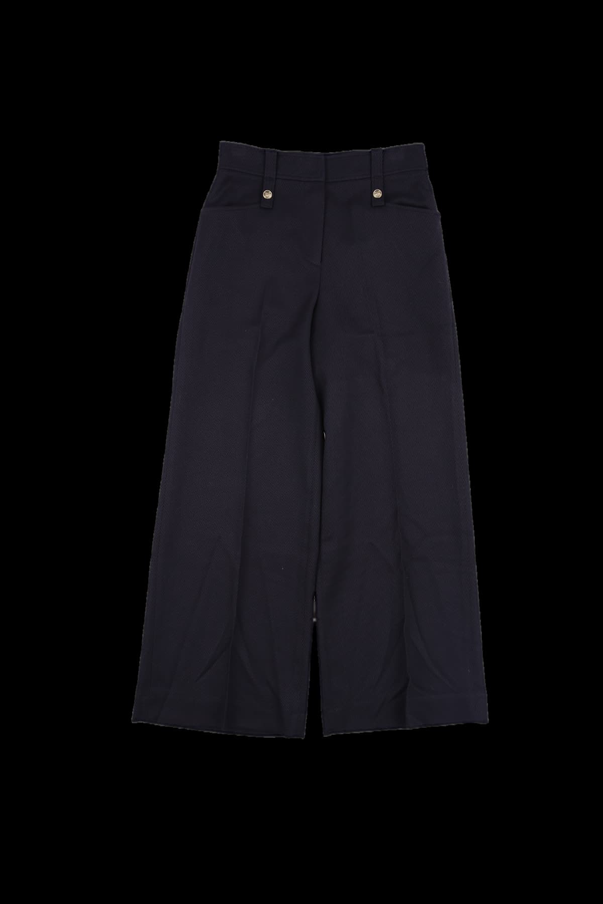 버튼 와이드 팬츠