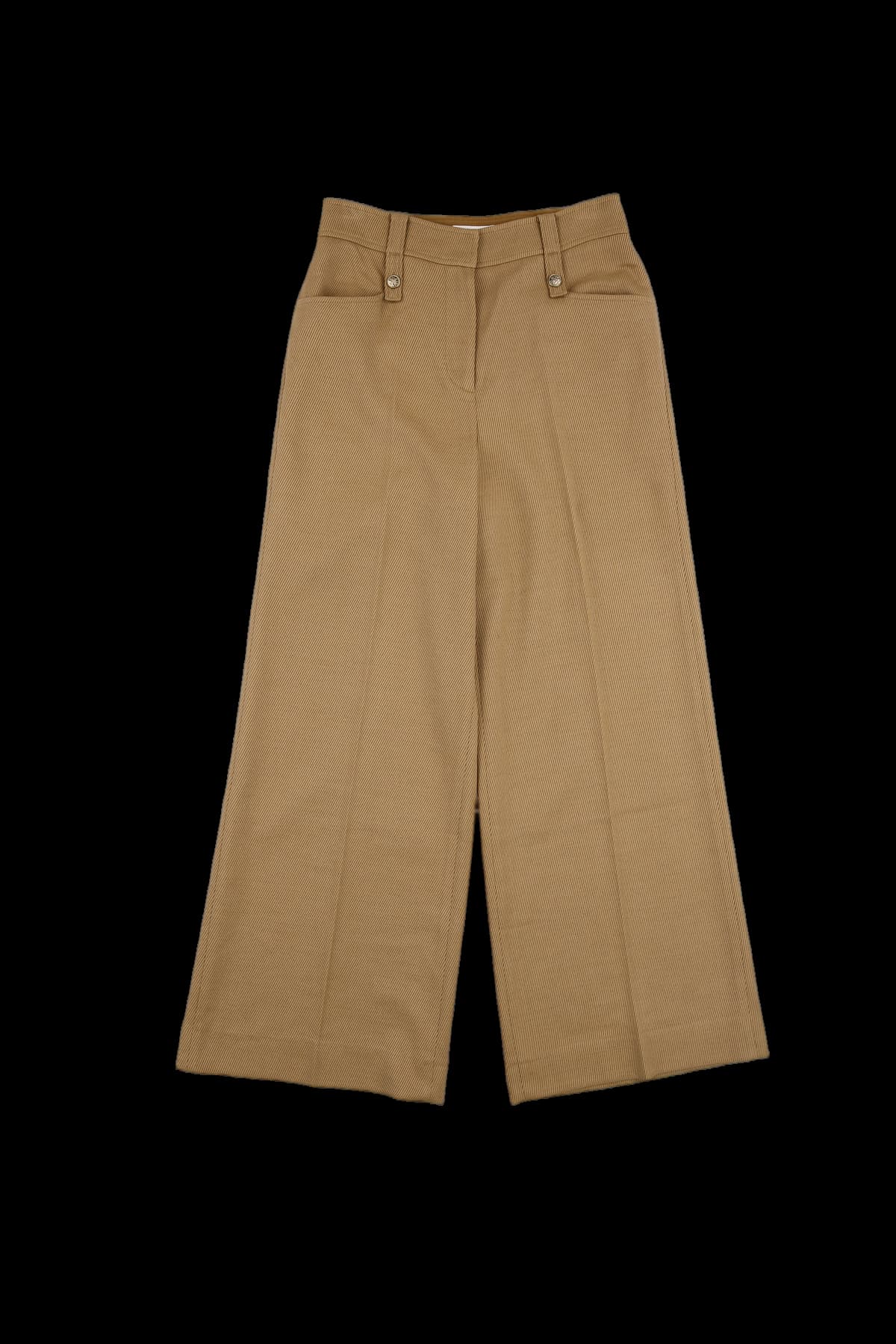 버튼 와이드 팬츠