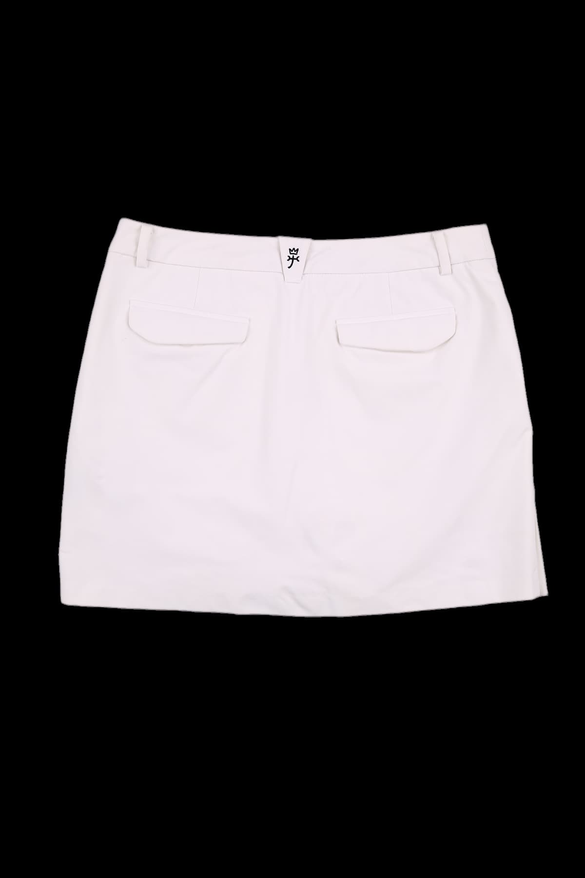 플리츠 로고 스커트