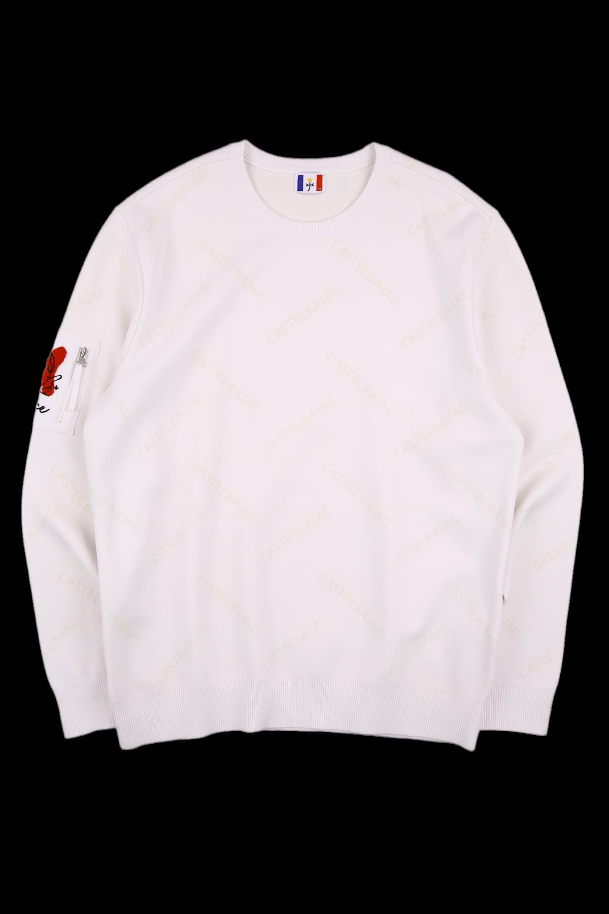 [남성]로고 니트 