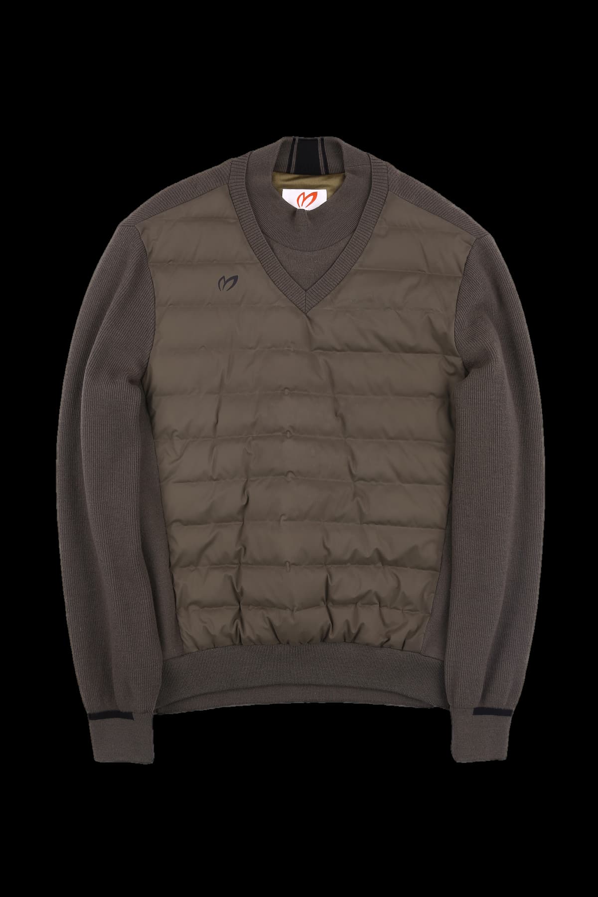 [남성] 패딩 하프넥 니트 