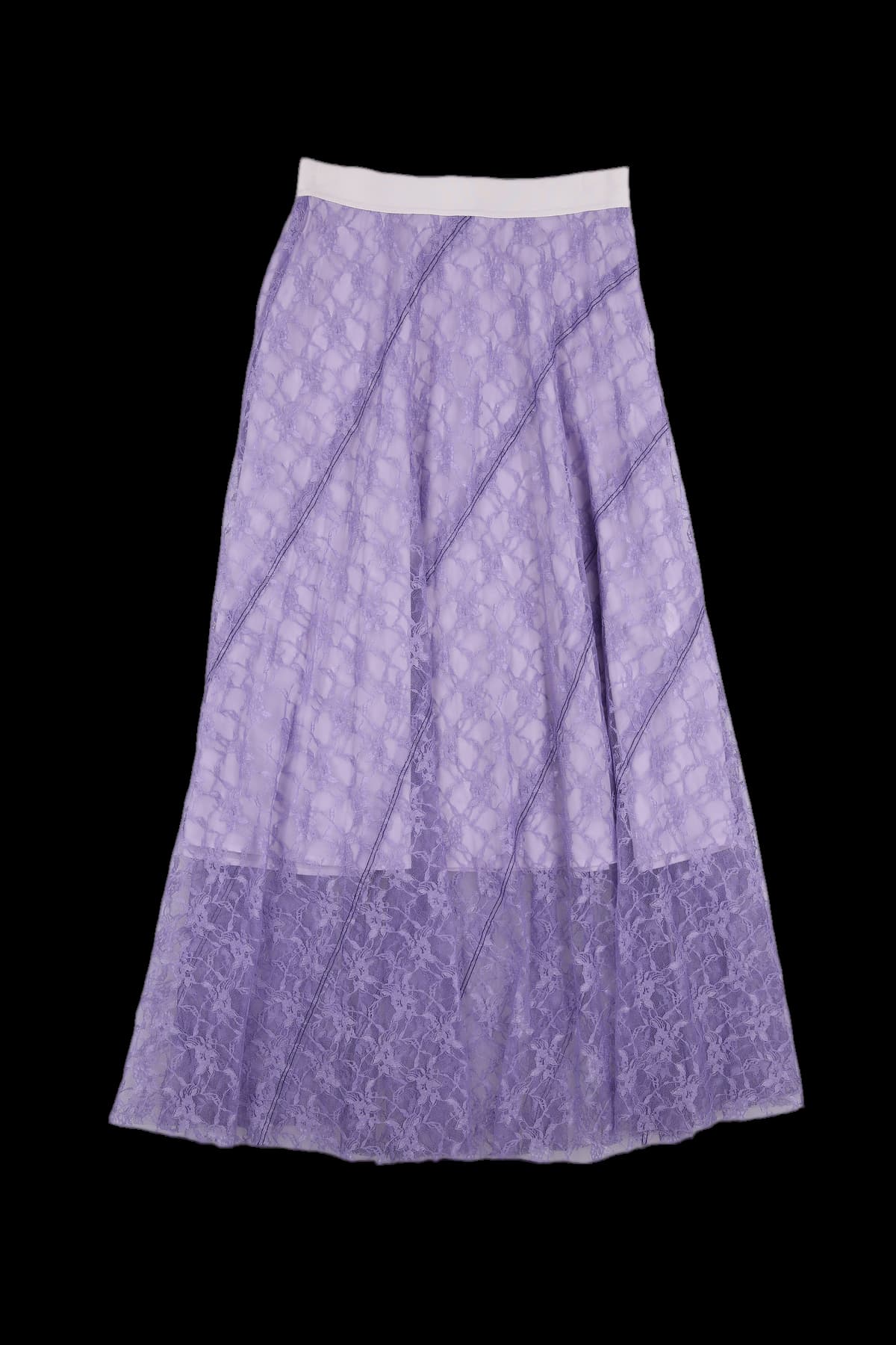 시스루 레이스 스커트