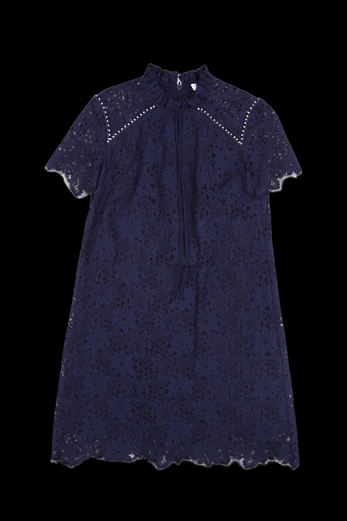 반팔 패턴 원피스