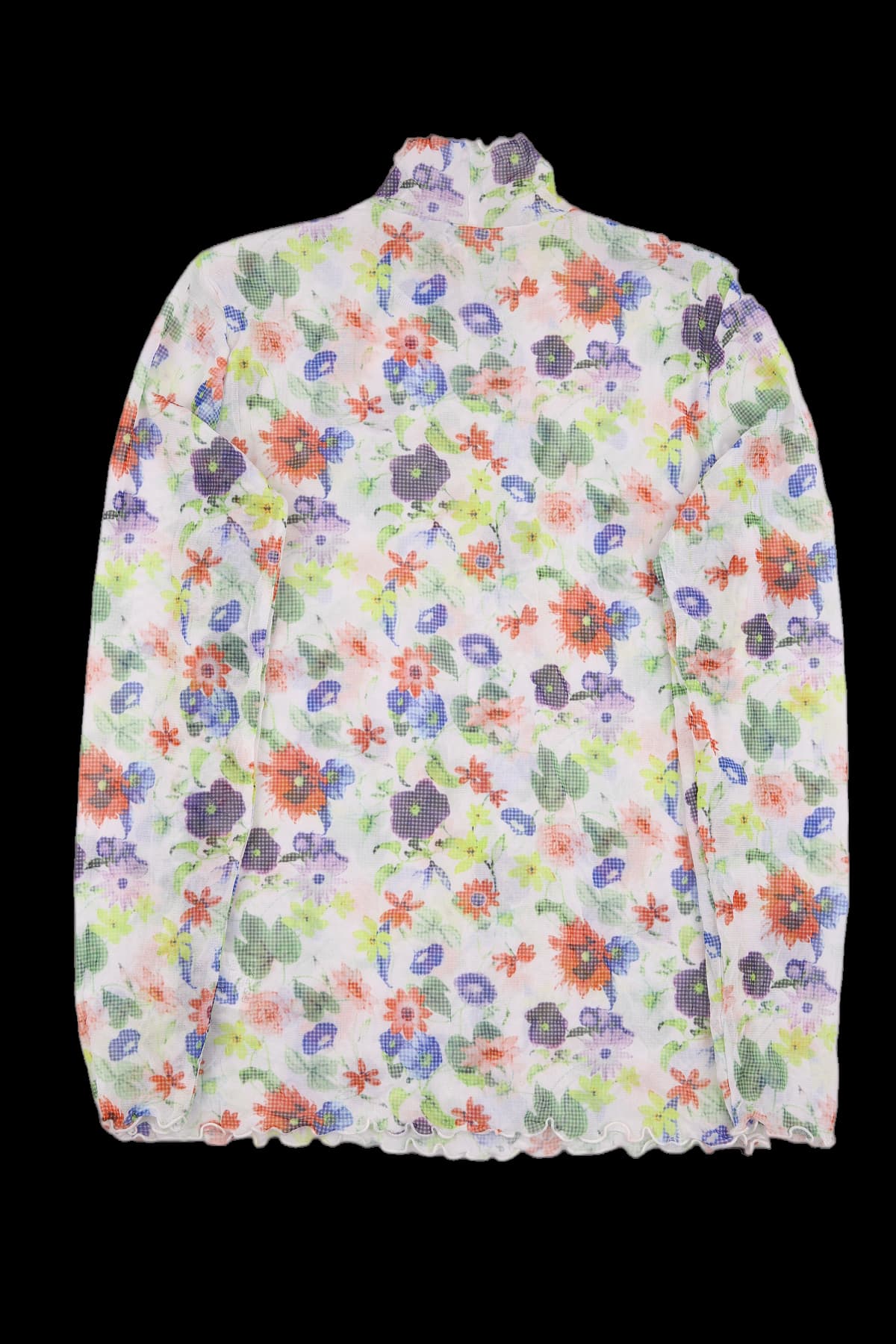 [새상품] 플라워 긴팔블라우스