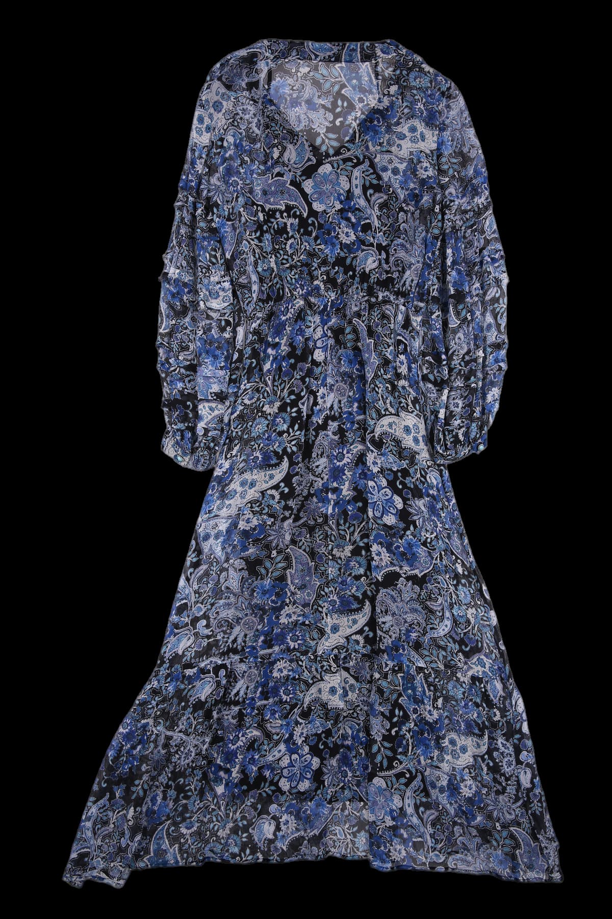 플로럴 시스루 원피스