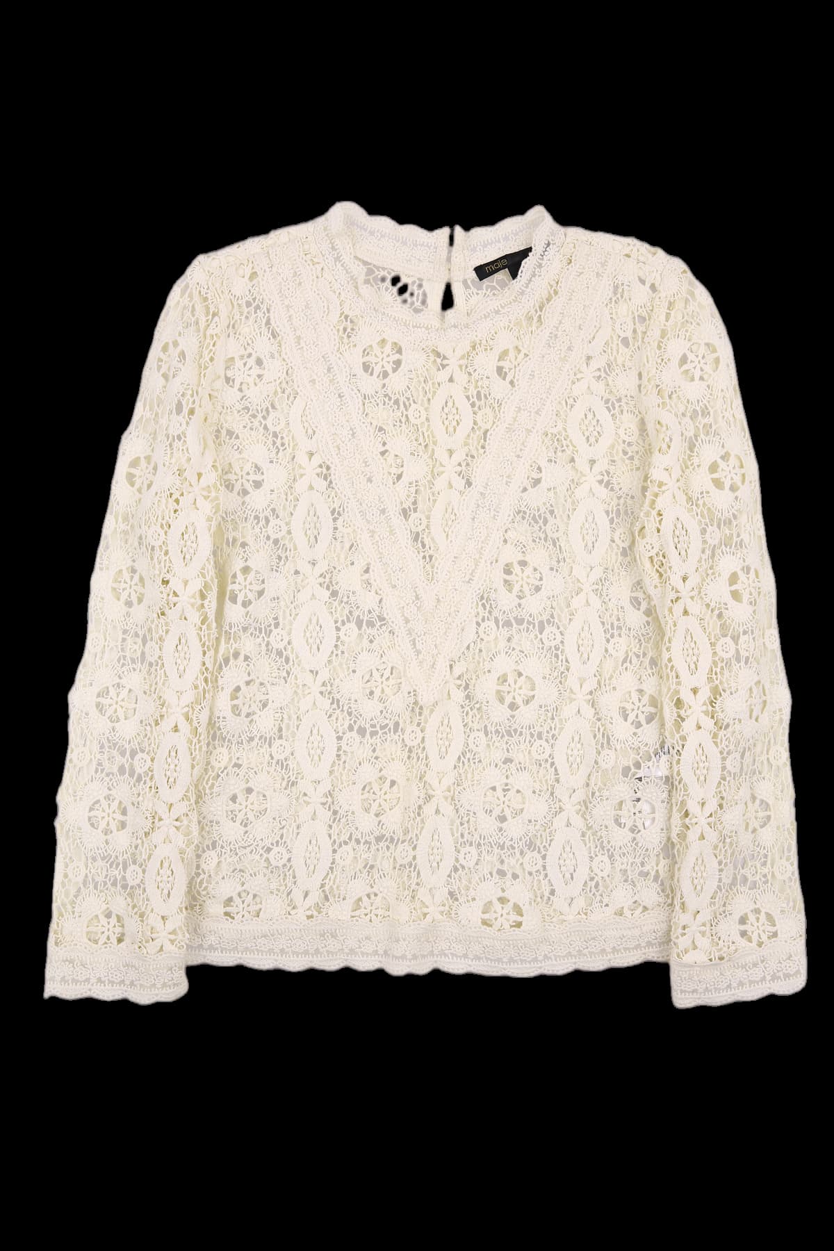 펀칭 레이스 블라우스