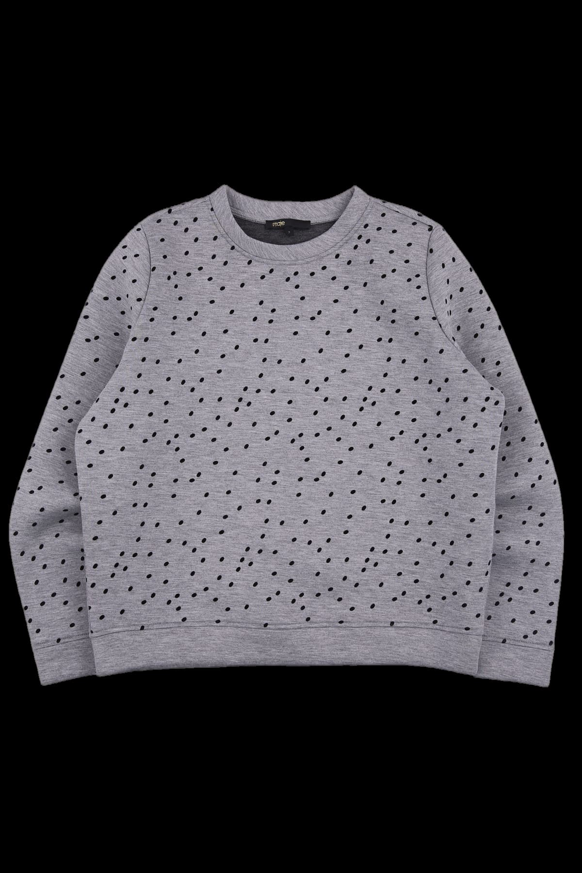 도트 긴팔 맨투맨