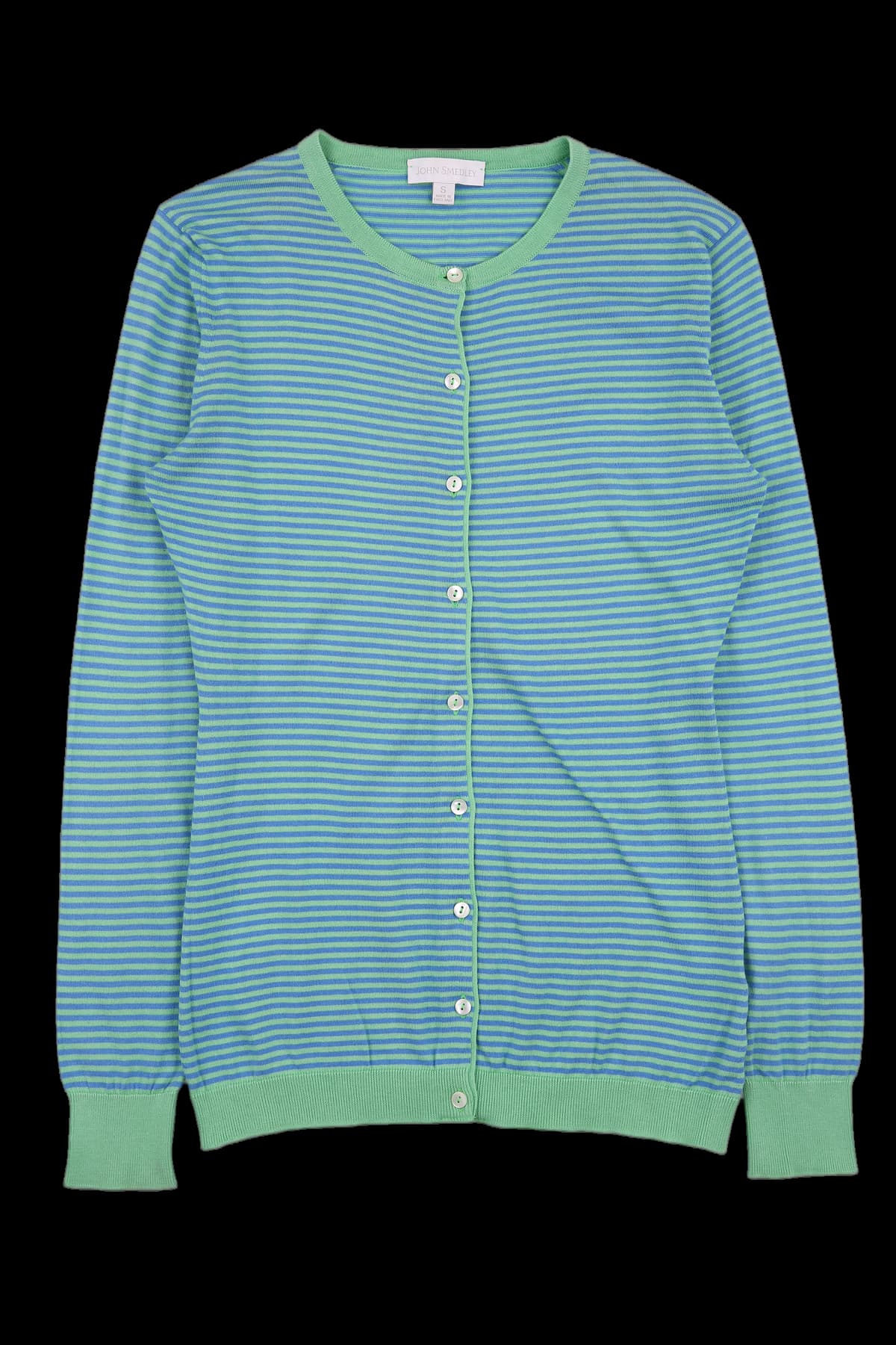 스트라이프 긴팔가디건