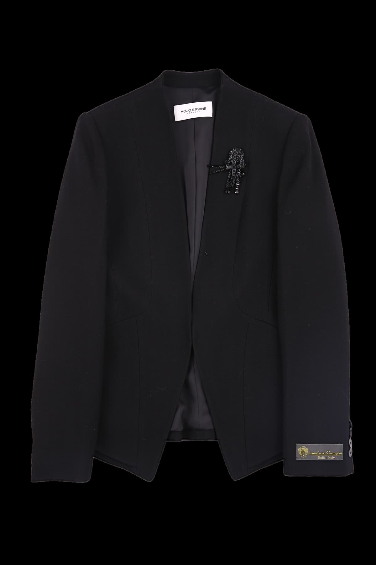 브로치 긴팔자켓