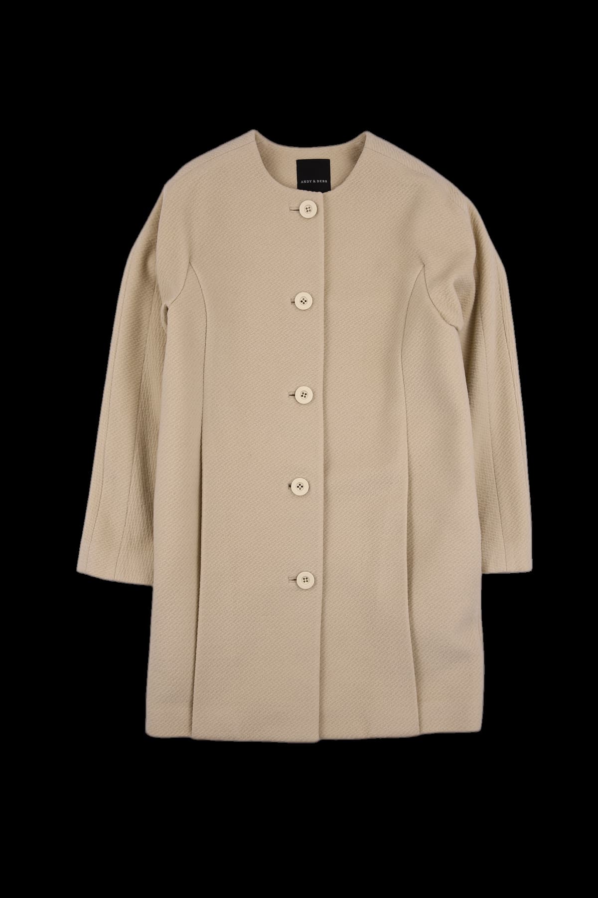 버튼 긴팔코트