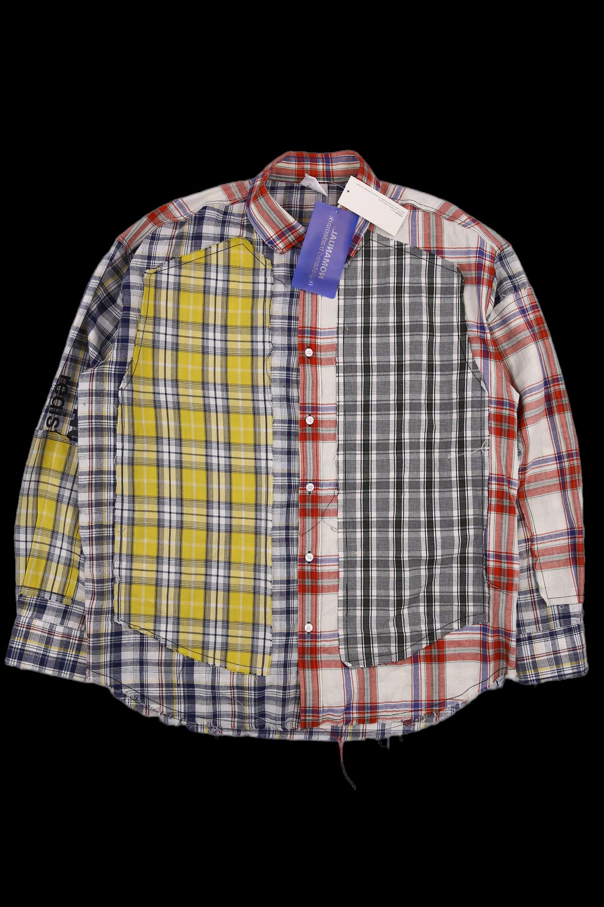 [남성][새상품] 패치워크 셔츠