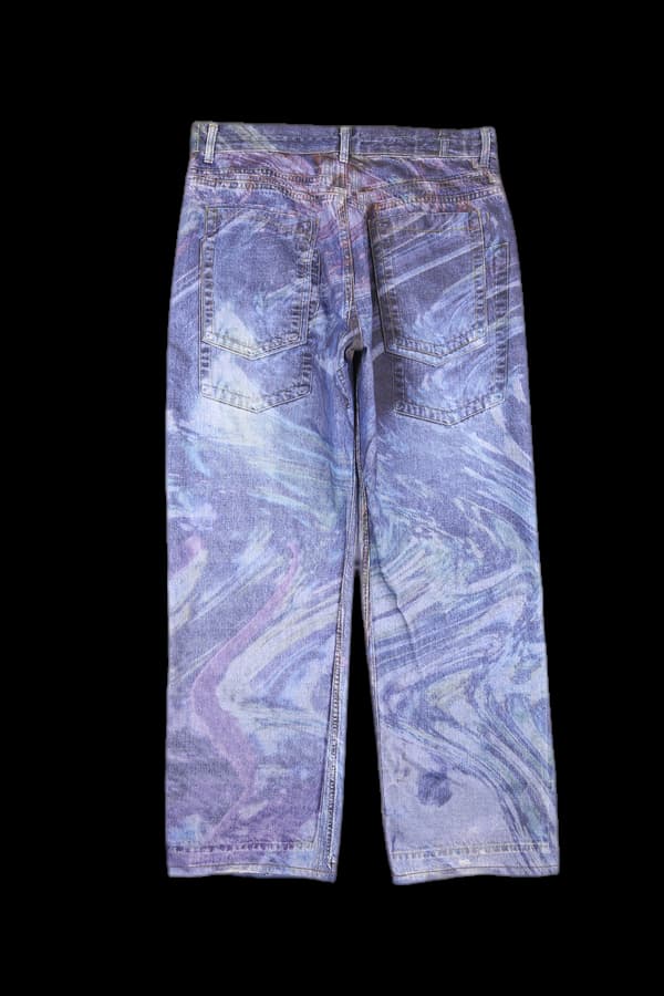 [남성] 데님 그래픽 팬츠