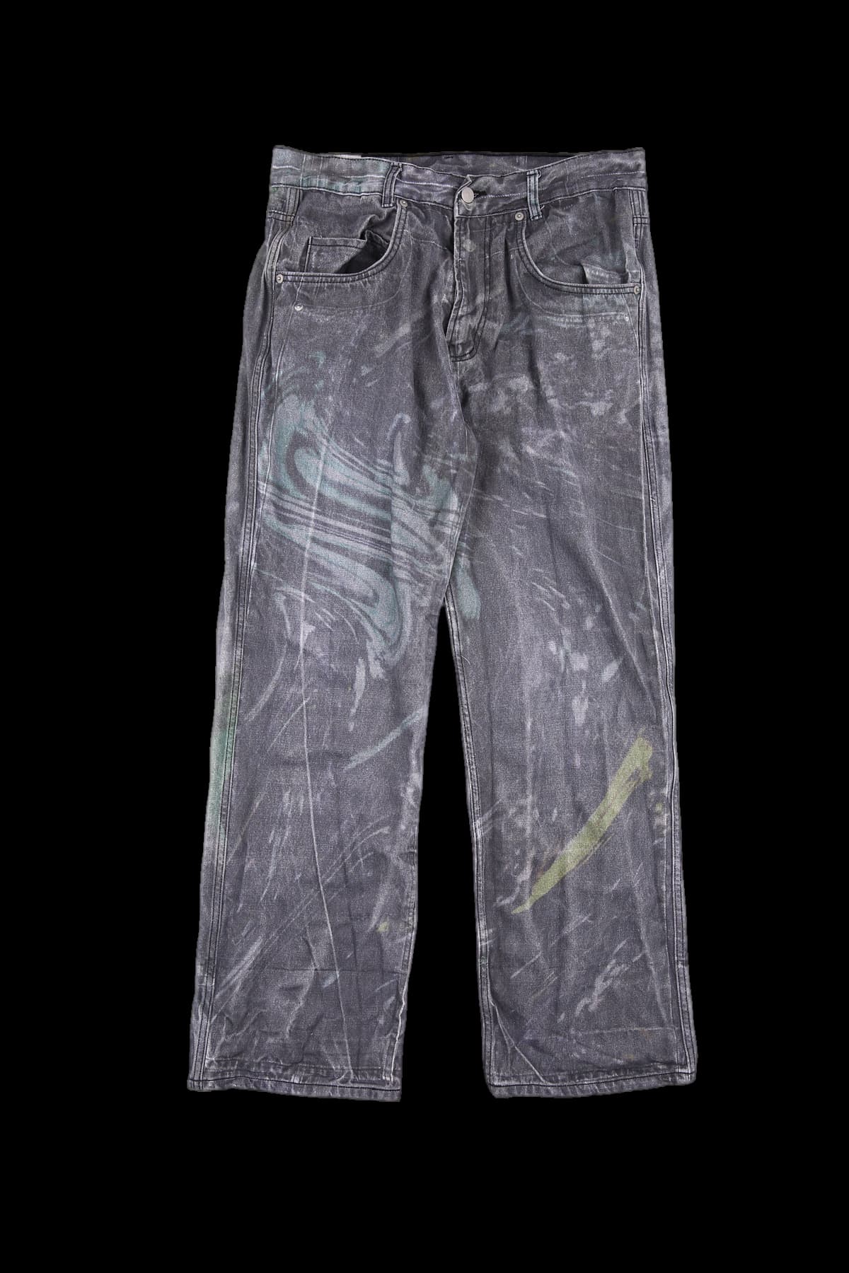 [남성] 데님 그래픽 팬츠