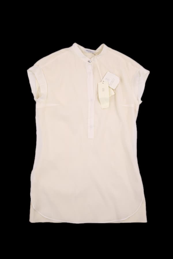 슬리브리스 블라우스