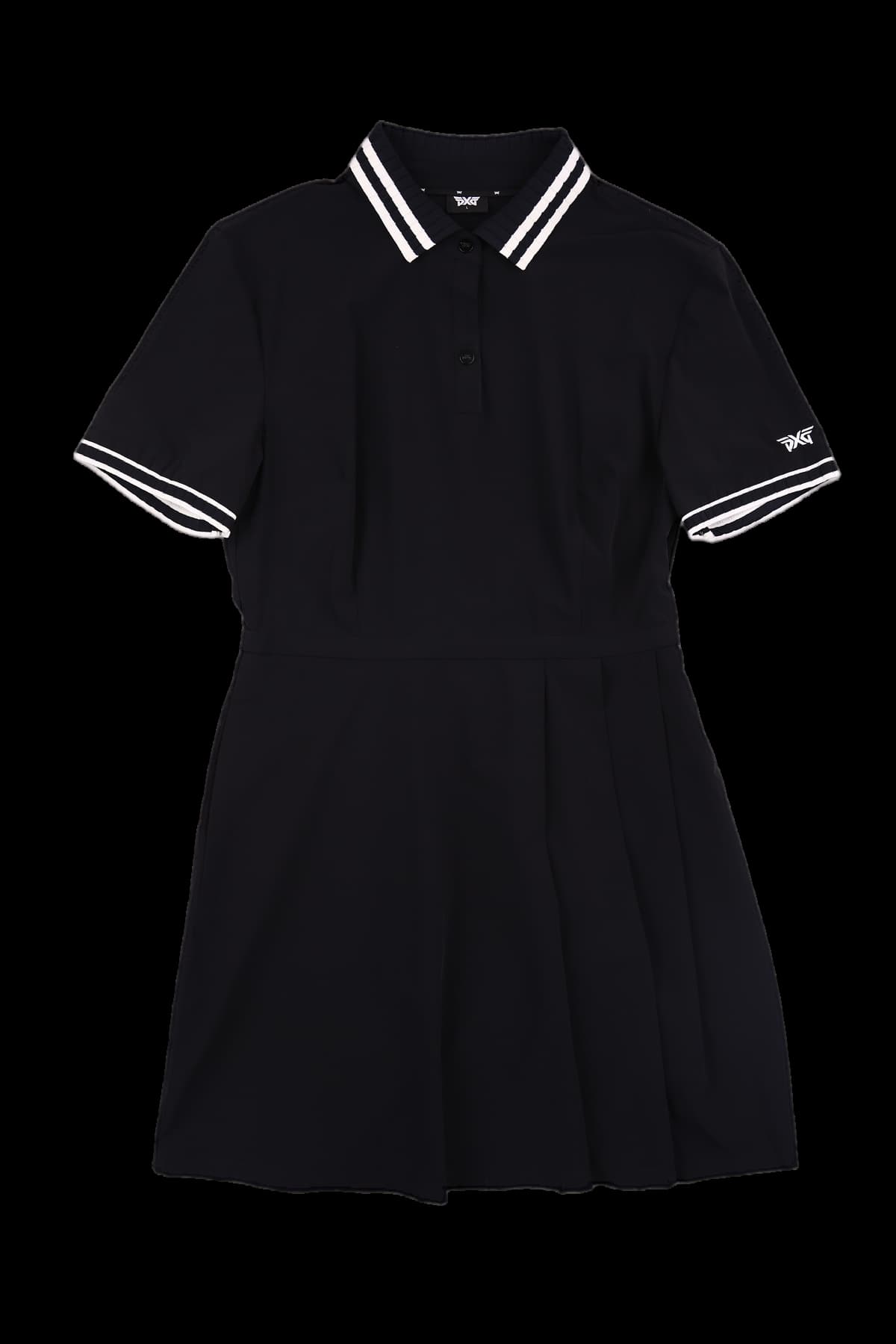 반팔카라 원피스