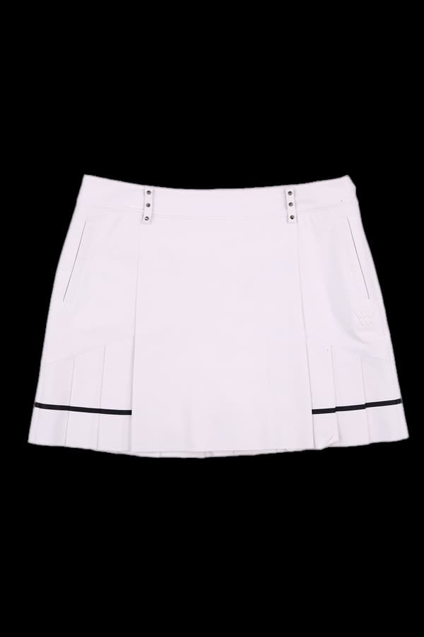 스터드 장식 스커트