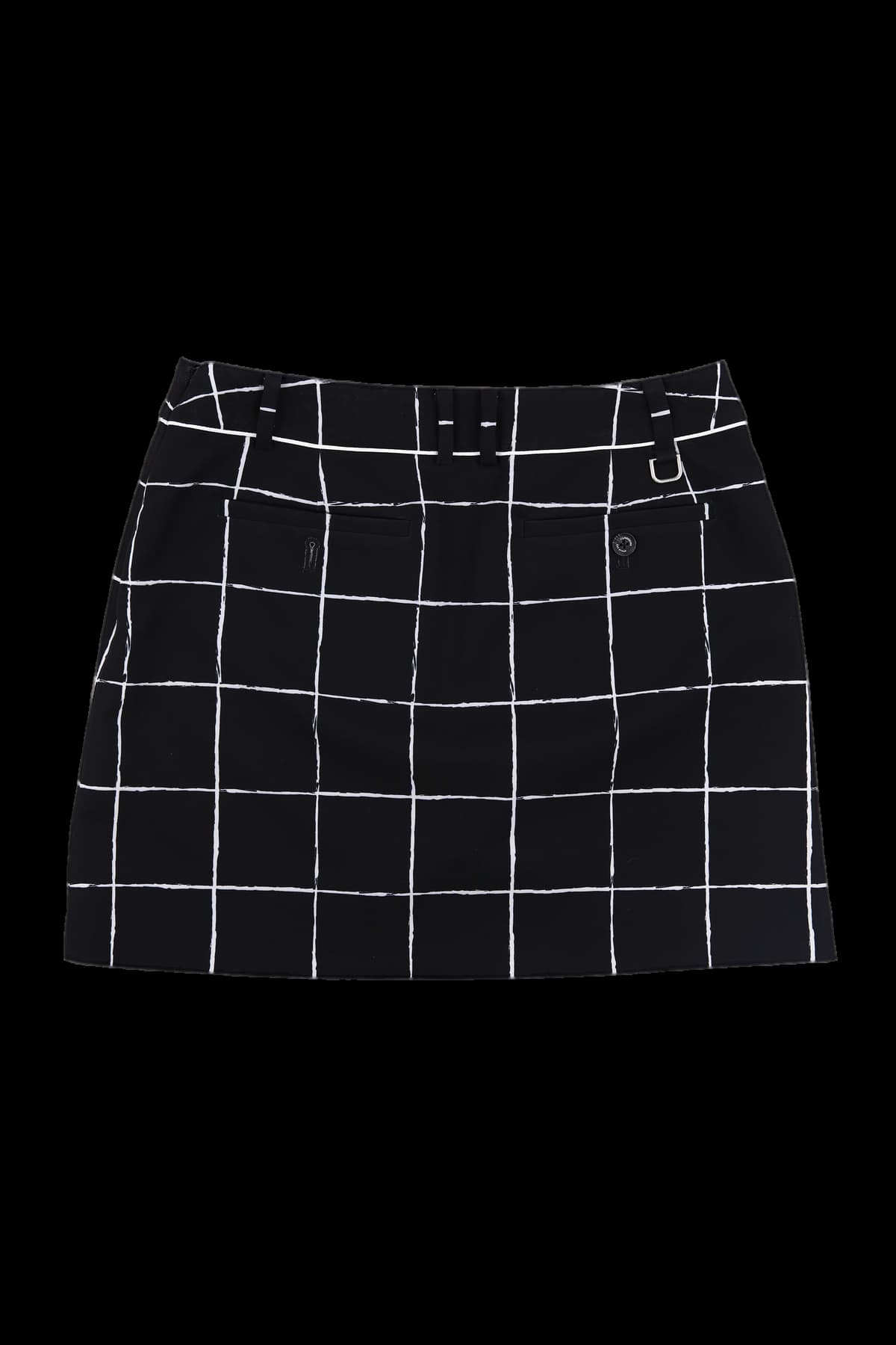 스트레치 체크 스커트