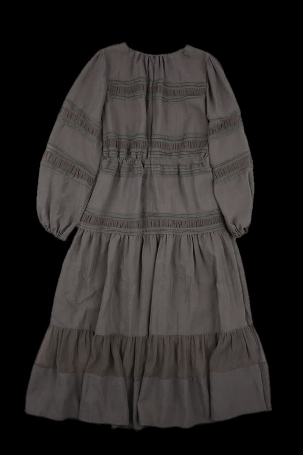 셔링 시스루 원피스