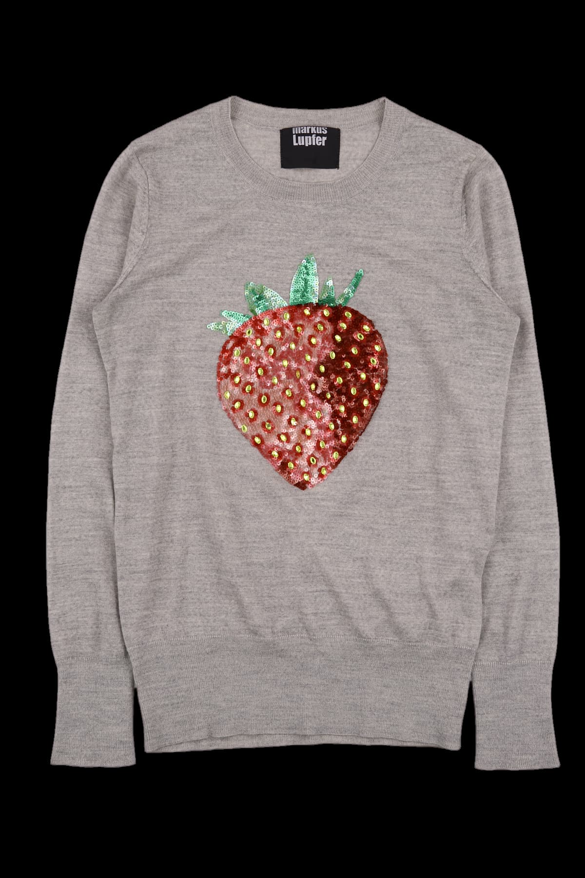 스팽글 니트 롱 슬리브