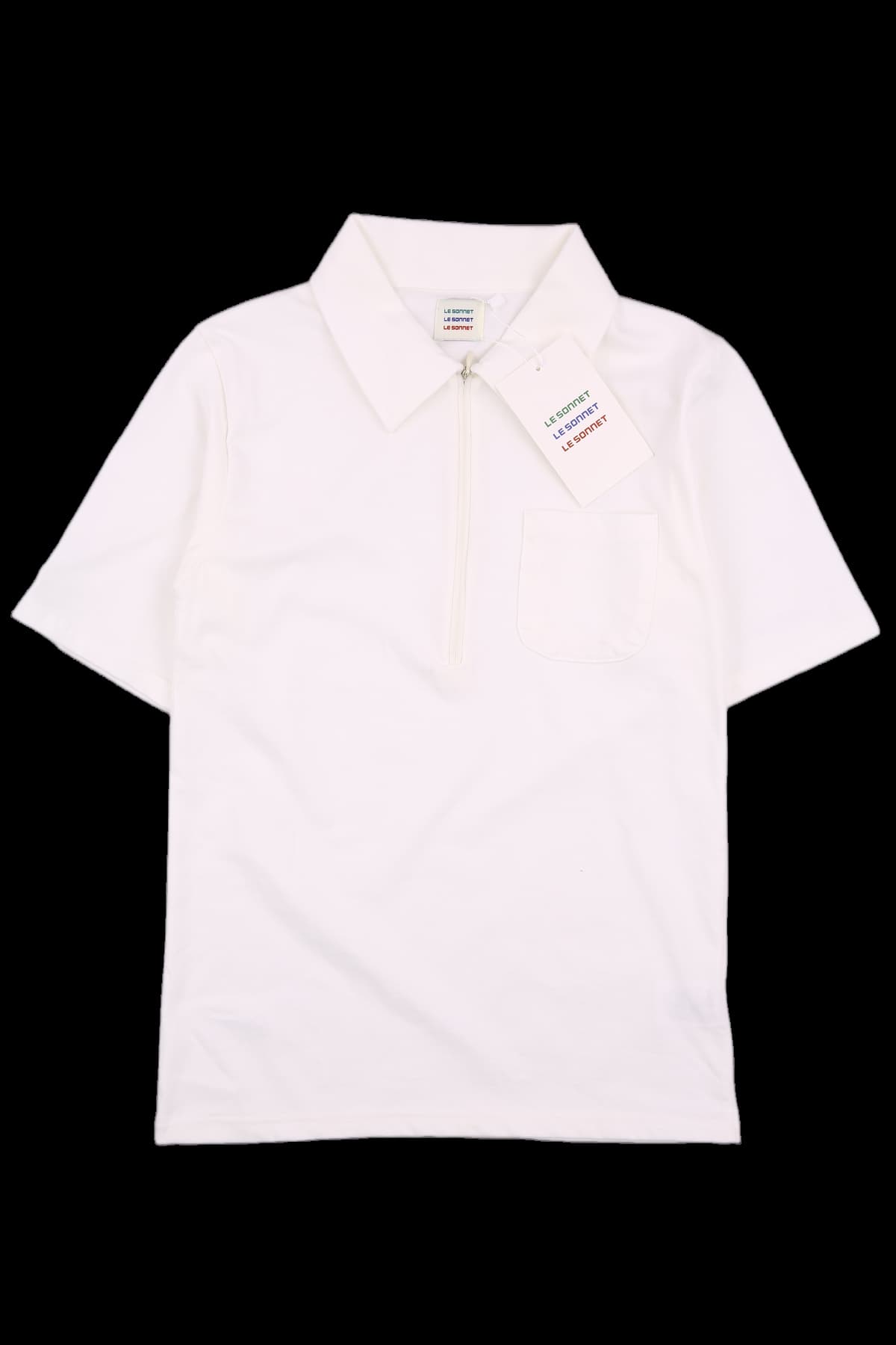 [새상품][2024] 하프집업 반팔 카라티