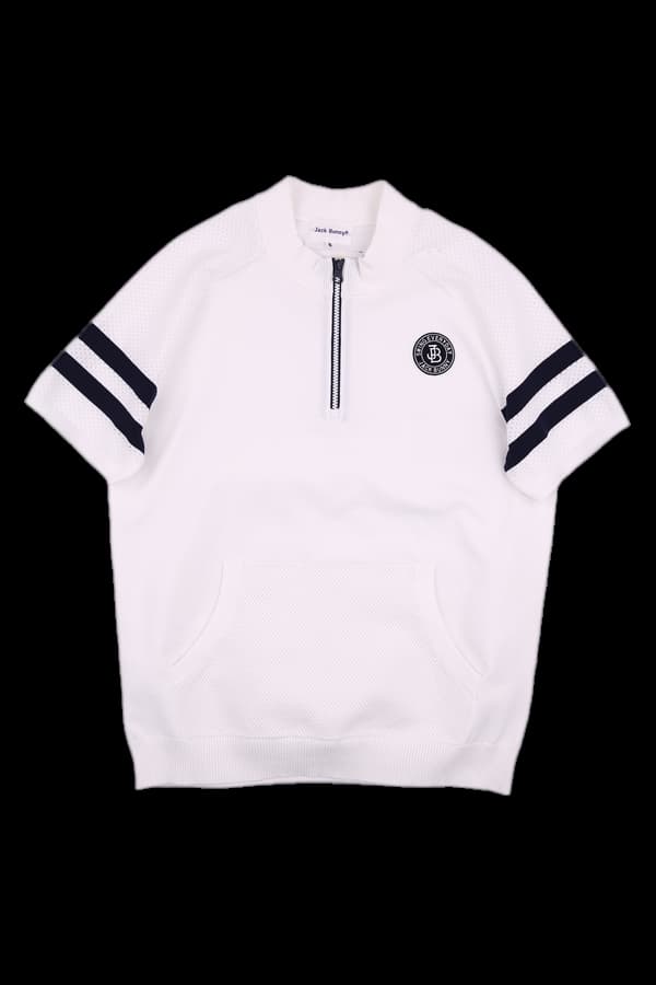 하프집업 펀칭 니트