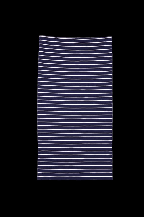 스트라이프 니트 스커트