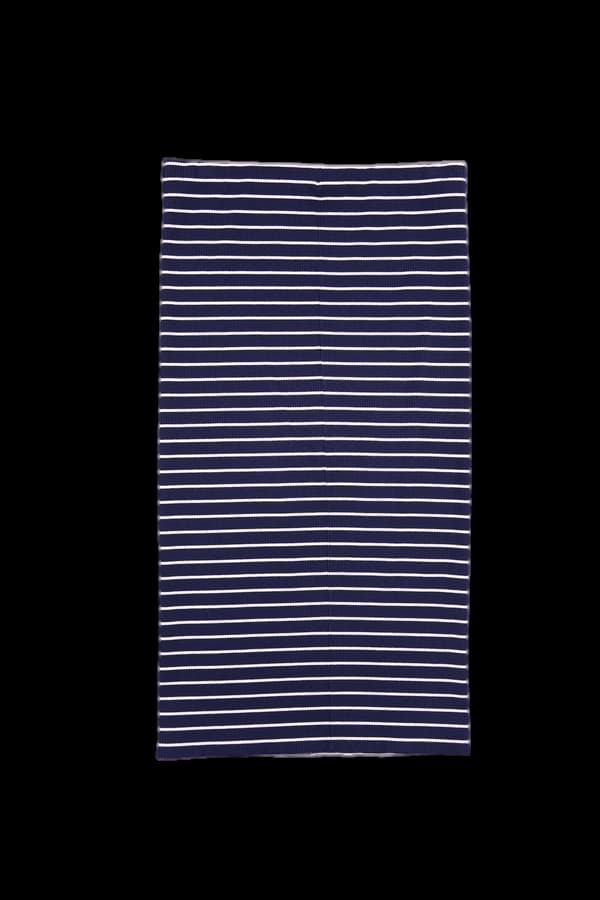 스트라이프 니트 스커트