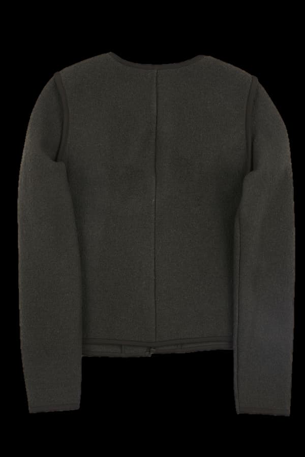 울 오픈넥 자켓