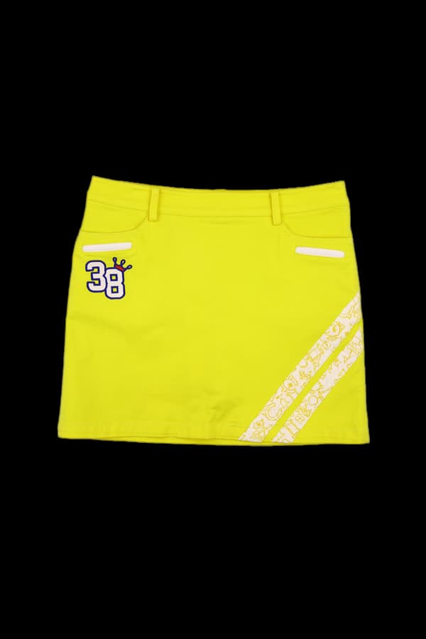 백 로고 스커트