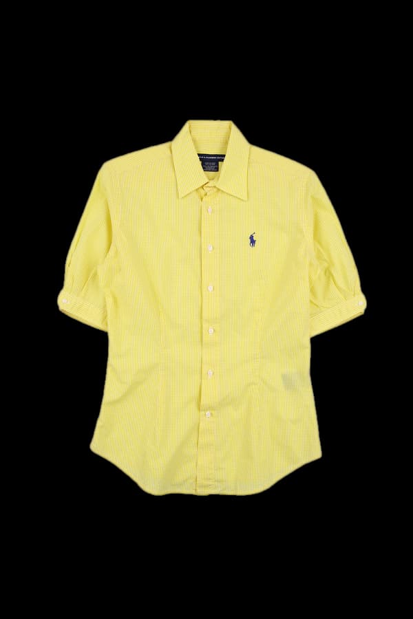 반팔 체크 셔츠