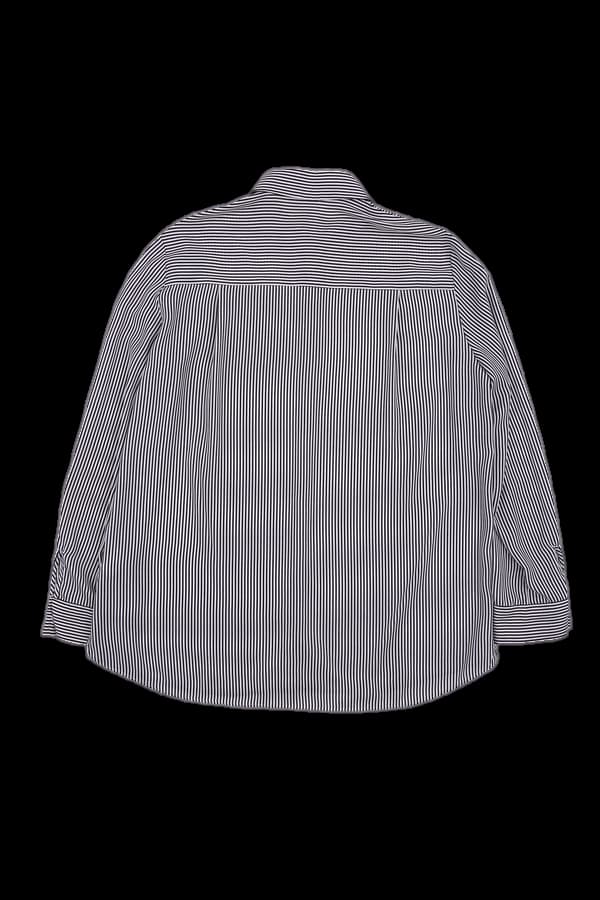 스트라이프 블라우스