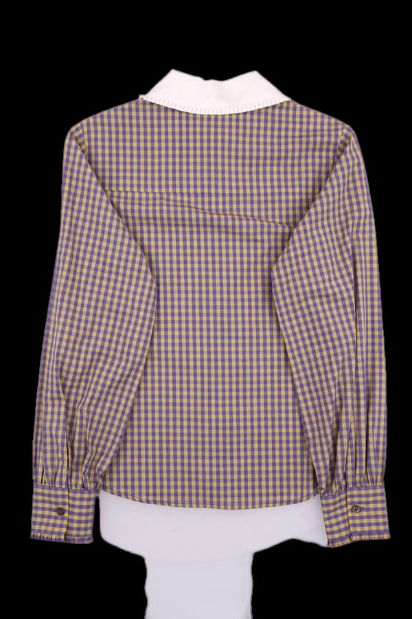 디테일 체크 셔츠