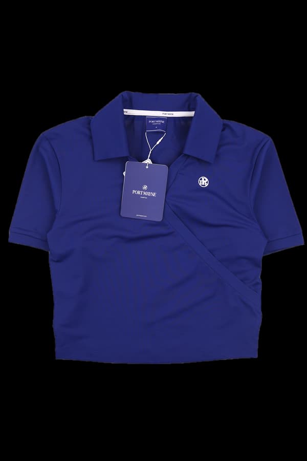 [새상품] 브이넥 반팔카라티