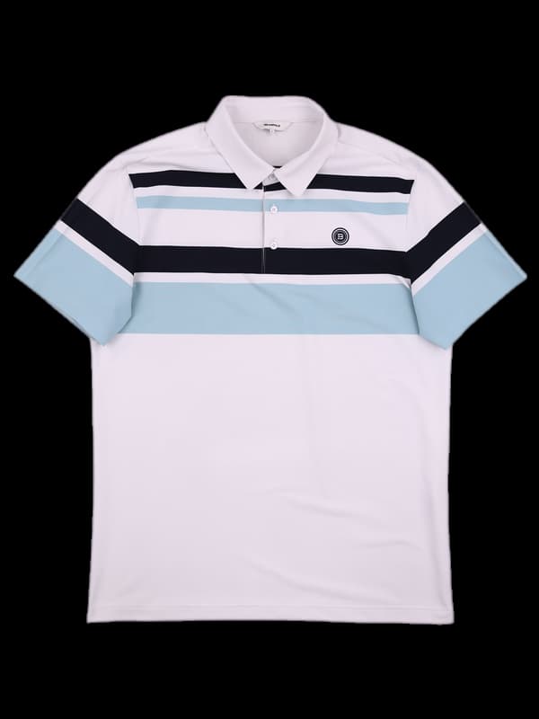 [남성] 스트라이프 반팔카라티