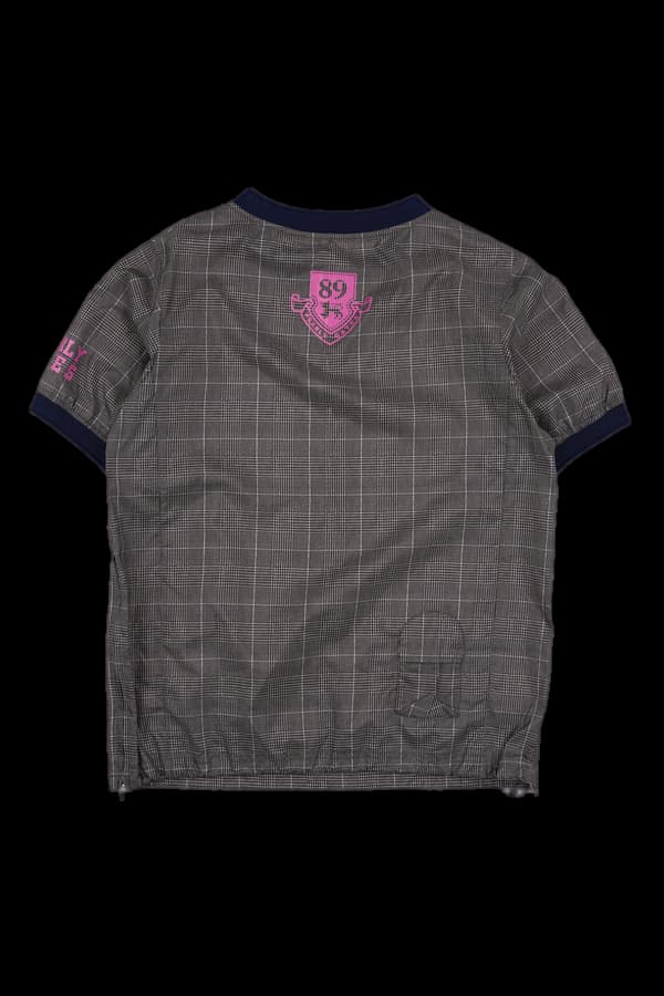 체크반팔 바람막이