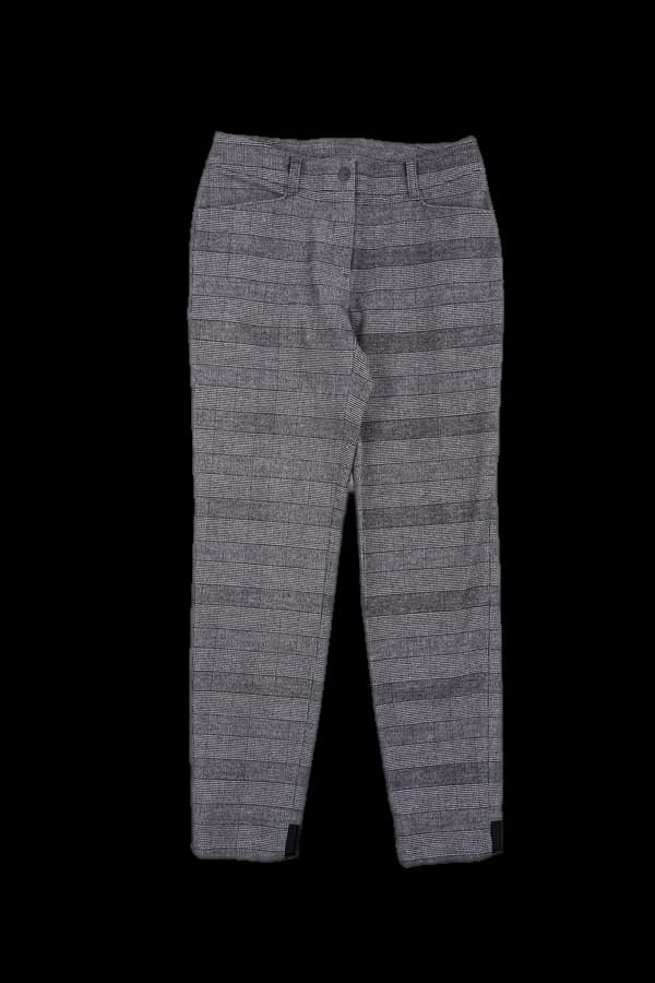 체크 패턴 롱팬츠