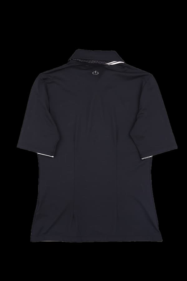 로고 배색 카라 반팔티셔츠