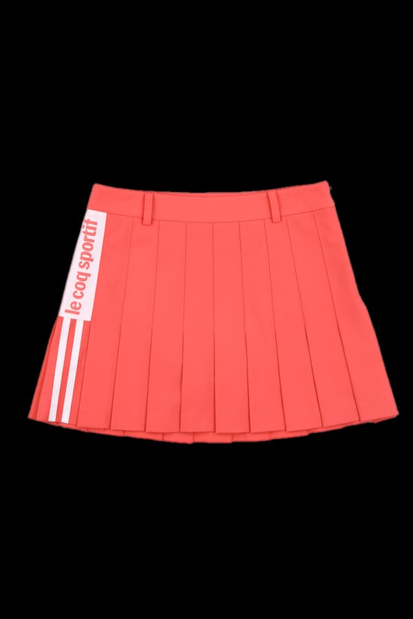 로고장식 플리츠 스커트