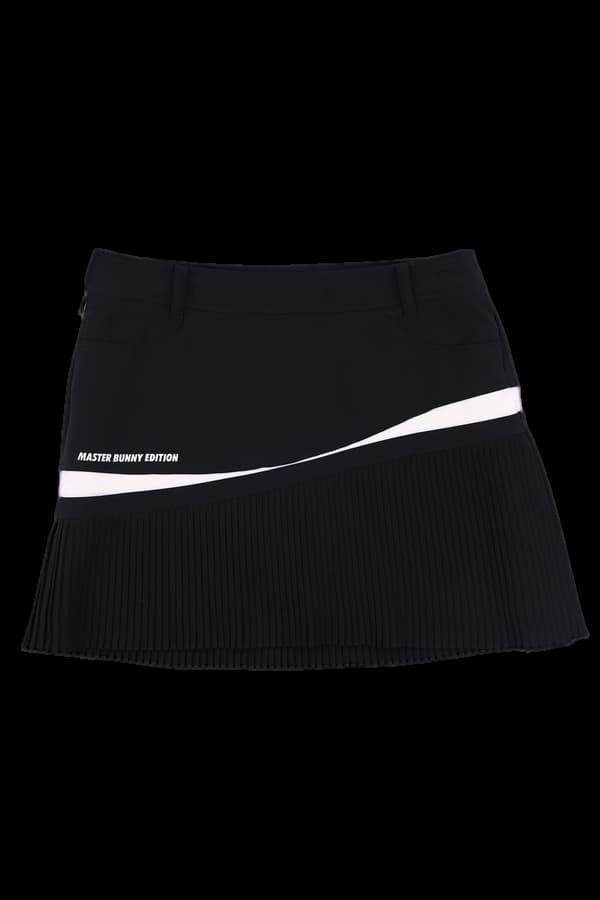 스포트 플리츠 스커트