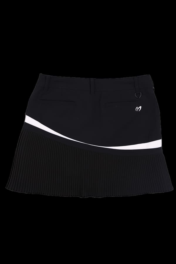 스포트 플리츠 스커트