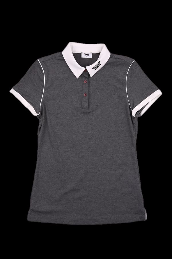 카라 옆트임 반팔티셔츠