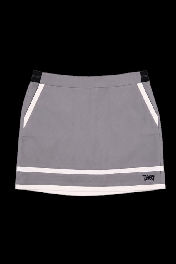 로고 스포트 미니스커트 