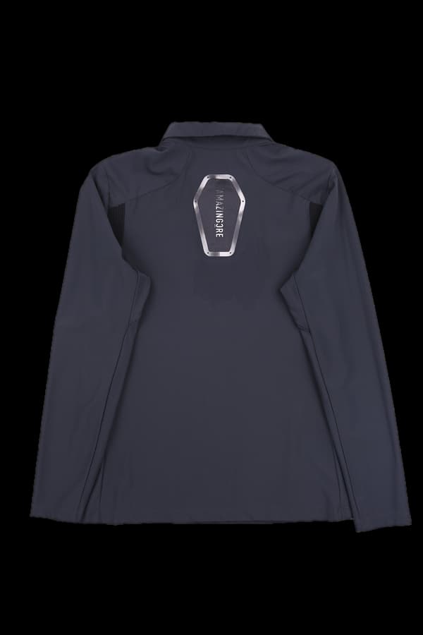 로고 카라 긴팔티셔츠