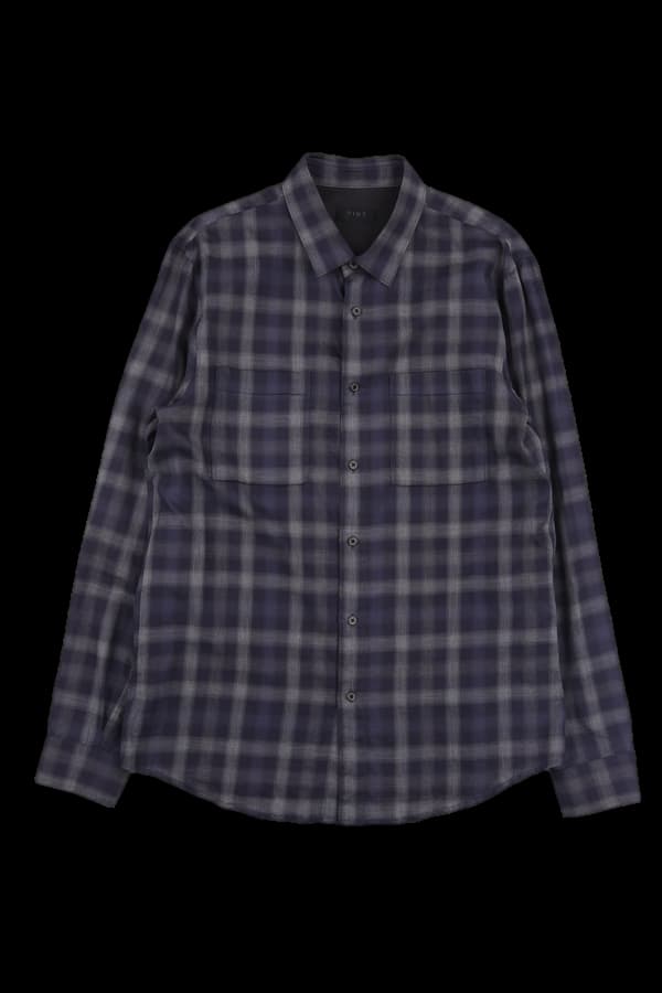 [남성] 체크 앞포켓 셔츠