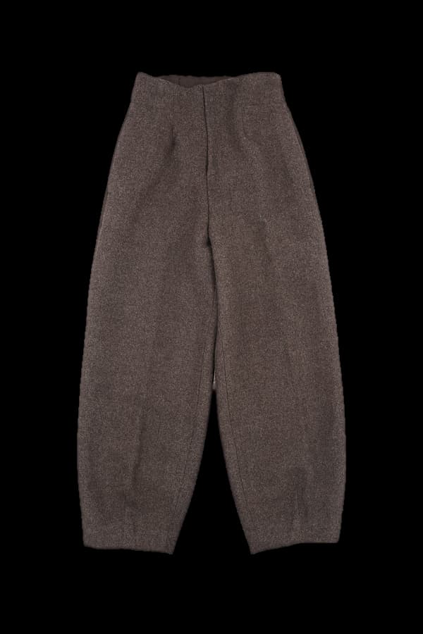 모직 배기 슬랙스 팬츠