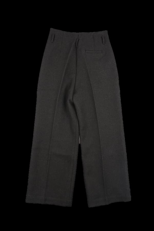 모직 와이드 슬랙스 팬츠