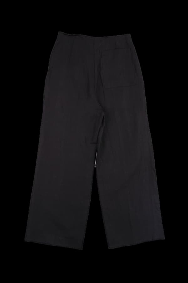 린넨 와이드 슬랙스 팬츠