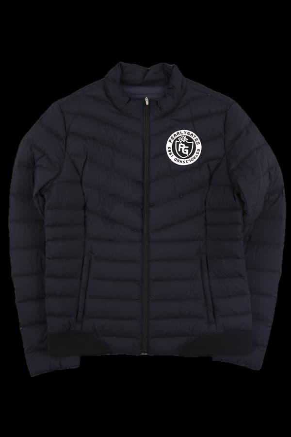 로고 슬림 패딩점퍼